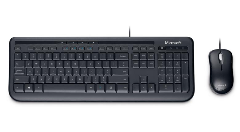 TECLADO Y MOUSE MICROSOFT WIRED DESKTOP 600 APB-00004