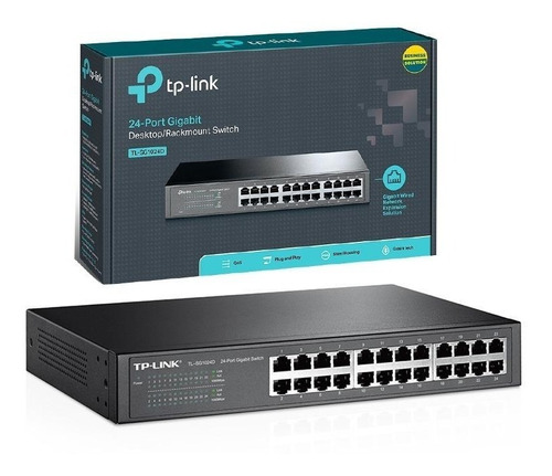 SWITCH TP LINK 24 PUERTOS 10/100/1000 TL-SG1024D RACKMOUNT