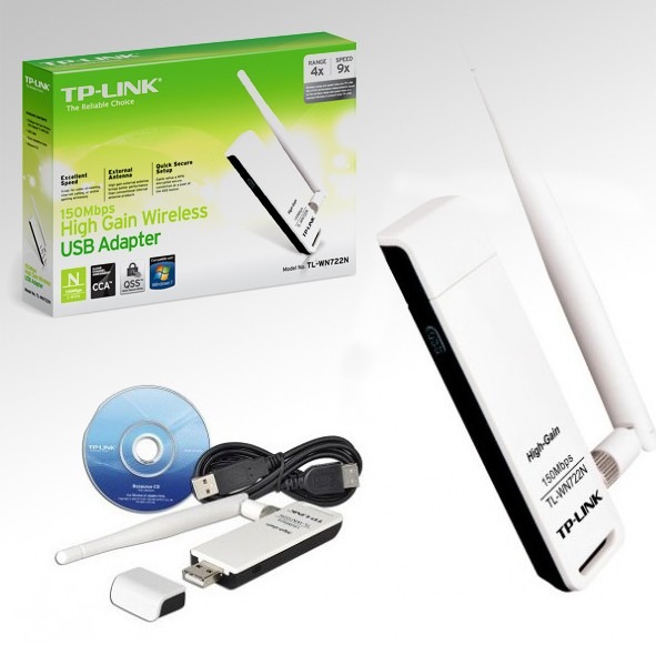 ADAPTADOR TP LINK WIRELESS USB TL-WN722N N 150