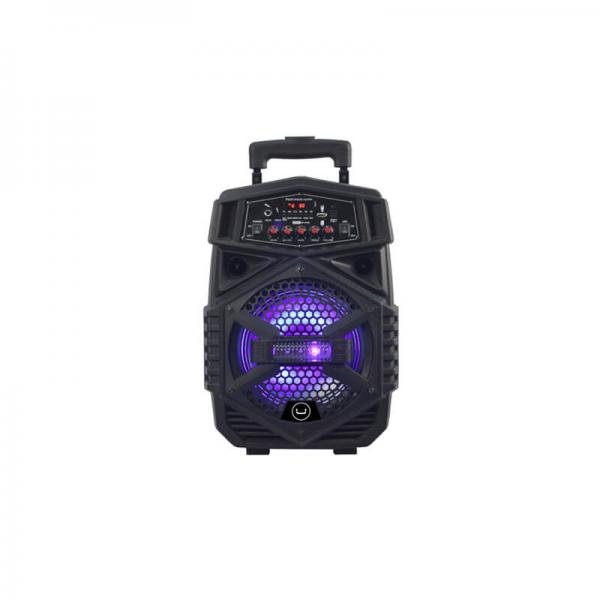 PARLANTE UNNO TEKNO SOUNDWAVE 3 TROLLEY 8" 2.2AH BAT W/MIC SP9403BK