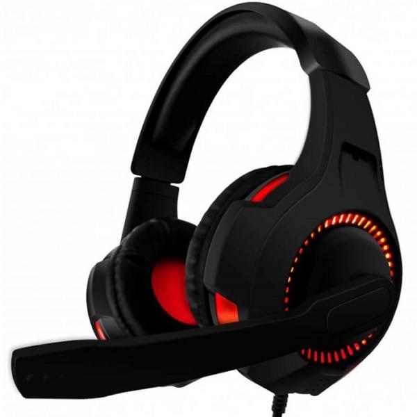 HEADSET EAGLE WARRIOR ECHO USB + 3.5MM CON MICROFONO BLACK