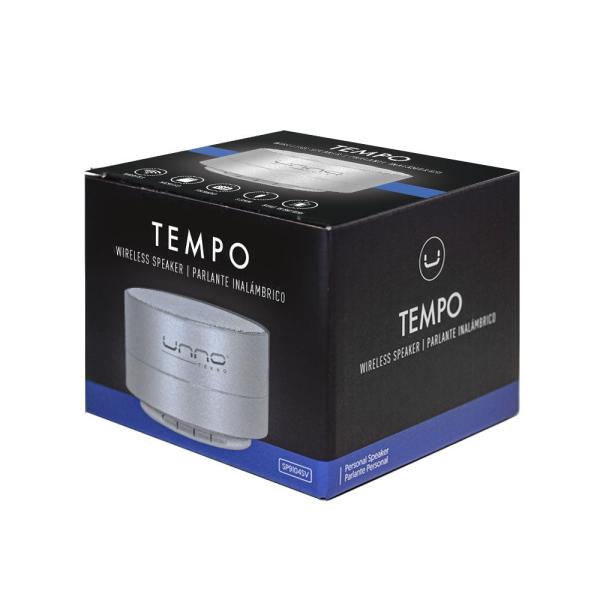 PARLANTE UNNO TEKNO TEMPO BT SILVER SP9104SV