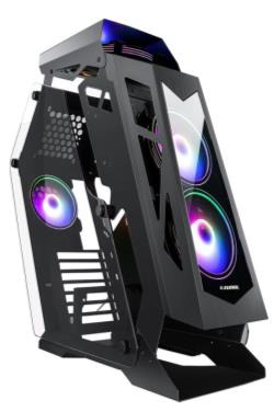 CASE X-LION LT-950B XL TEMPERED GLASS FRONT/RIGHT/LEFT PANEL + 6RGB FANS USB2.0*2 + USB3.0*1 + HD AUDIO