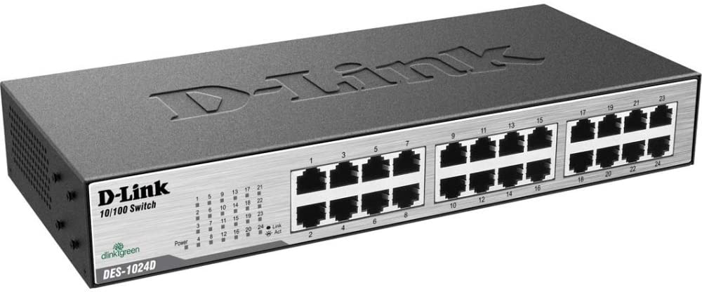SWITCH DLINK 24 PUERTOS 10/100Mbps DES-1024D