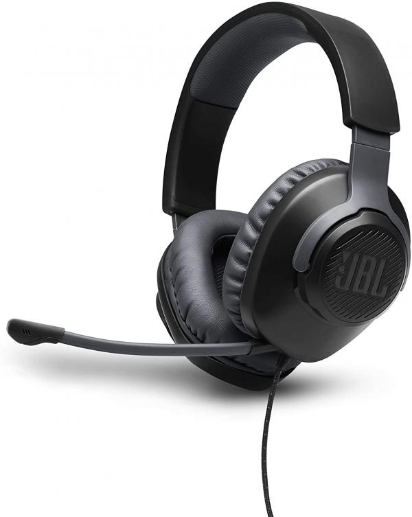 HEADSET JBL QUANTUM GAMING BLACK ALAMBRICO JBLQUANTUM100BLKAM