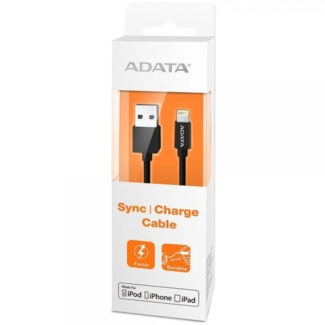 CABLE ADATA PARA IPHONE LIGHTNING BLACK AMFIPL-1M-CBK