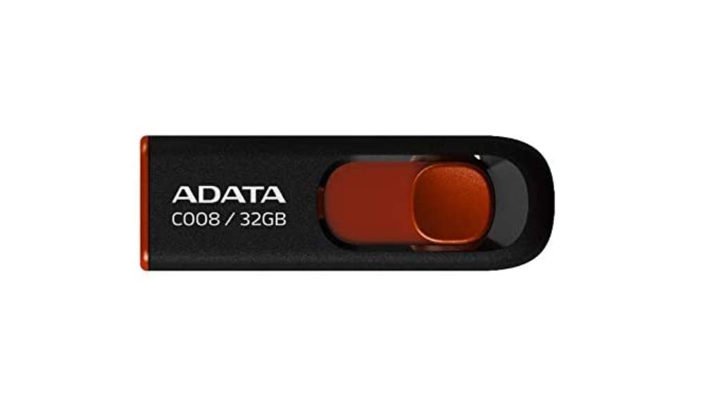 MEMORIA USB 32GB 2.0 ADATA AC008-32G-RKD BLACK+RED