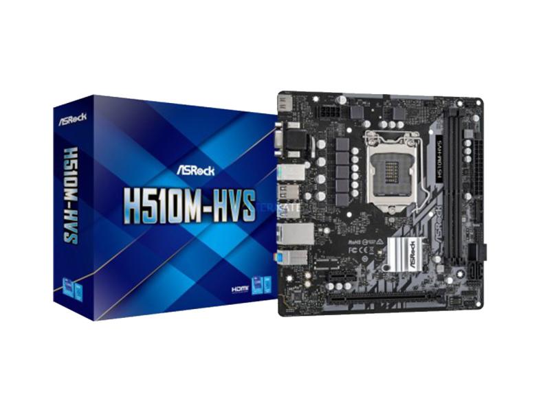 TARJETA MADRE ASROCK H510M-HVS R2.0 90-MXBGT0-AOUAYZ 1200