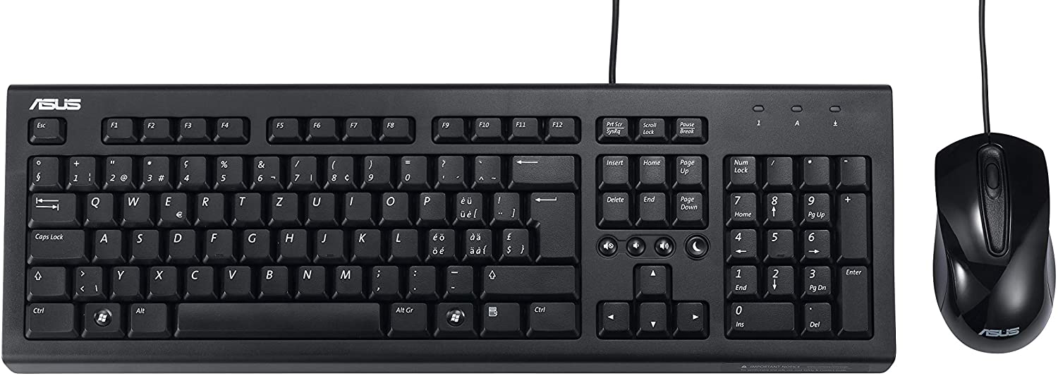 TECLADO Y MOUSE ASUS USB U2000 BK SPANISH 90-XB1000KM400040