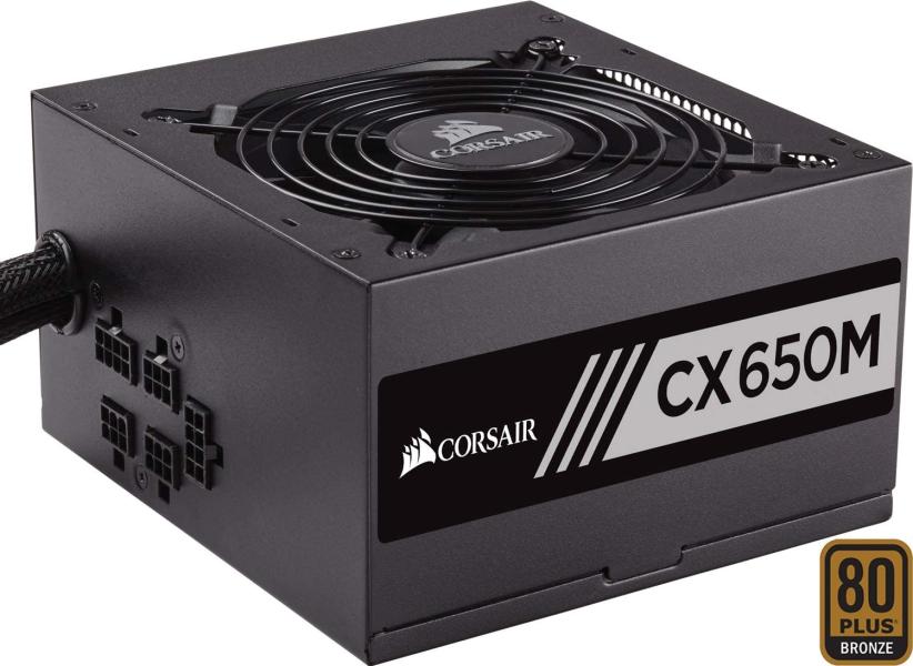 FUENTE DE PODER CORSAIR CX650M 650W 80 PLUS BRONZE SEMI MODULAR CP-9020221-NA