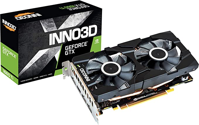 TARJETA DE VIDEO INNOVISION GEFORCE GTX1660 SUPER TWIN X2 6GB DDR6 N166SK-06D6