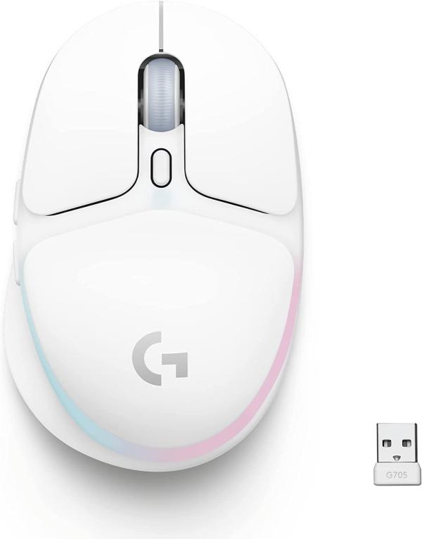 MOUSE LOGITECH INALAMBRICO BLUETOOTH G705 GAMING OFF WHITE 910-005271