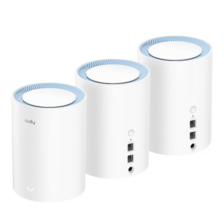ROUTER CUDY M1200(3-PACK) AC1200 WI-FI MESH REPEATER SOLUTION 3PACK