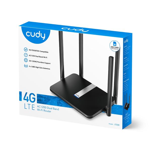 ROUTER CUDY LT500-AU 4G LTE CAT.4 AC1200 WIFI