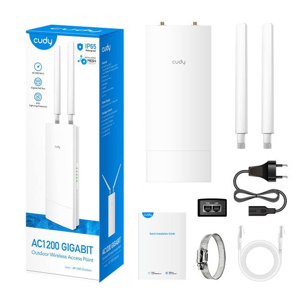Punto Acceso CUDY LT400 OUTDOOR-AU OUTDOOR 4G LTE N300 WIFI CAT4 300M