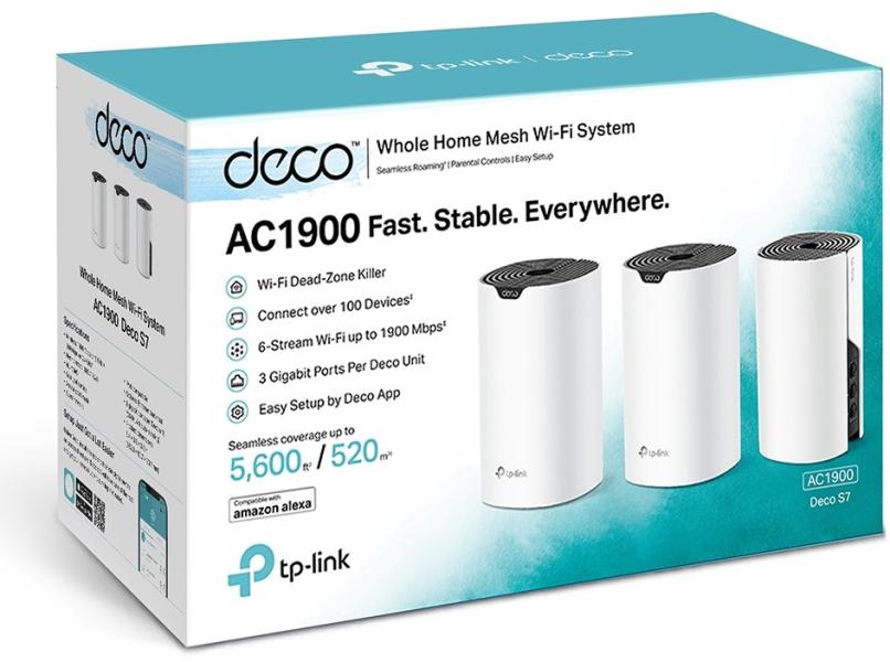 SISTEMA WIFI TP LINK AC1900 WIFI WHOLE MESH DECO S7(3-PACK)