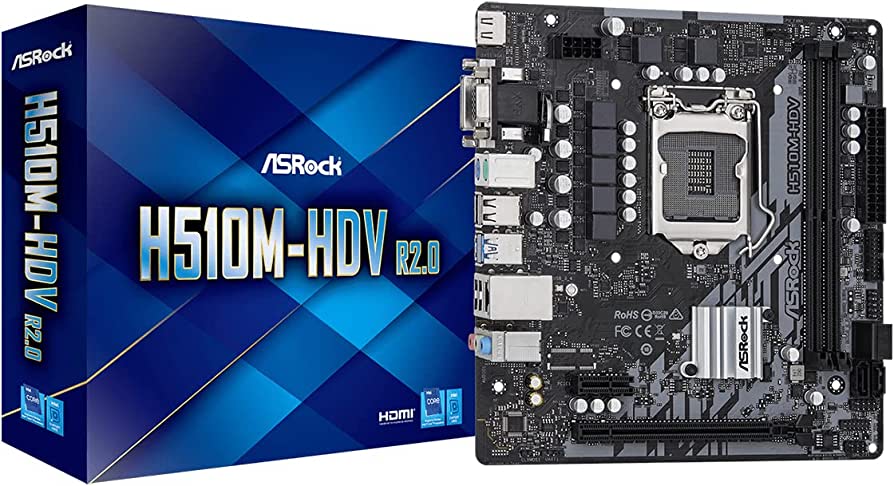 TARJETA MADRE ASROCK H510M-HDV R2.0 90-MXBGS0-A0UAYZ 1200