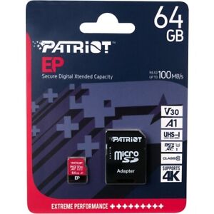 MEMORIA MICRO SDXC 64GB PATRIOT V30 PEF64GEP31MCX EP