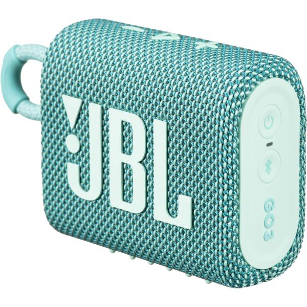PARLANTE JBL GO3 BLUETOOTH IMPERMEABLE TEAL JBLGO3TEALAM