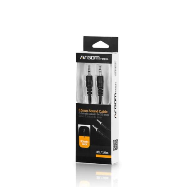 CABLE ARGOM 3.5 MM TO 3.5MM SOUND 1 MT ARG CB-0035