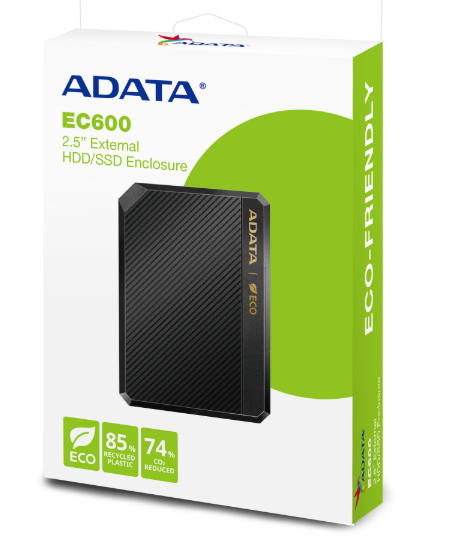 ENCAPSULADOR 2.5" ADATA EC600 USB 3.2 GEN 2 EC600-BCBK NEGRO