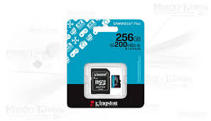 MEMORIA MICRO SD 256GB KINGSTON SDCG4/256GB CLASE 10 UHS-I V30 200 MB/S / 100 MB/S PARA DRONES Y CAMARAS DEPORTIVAS